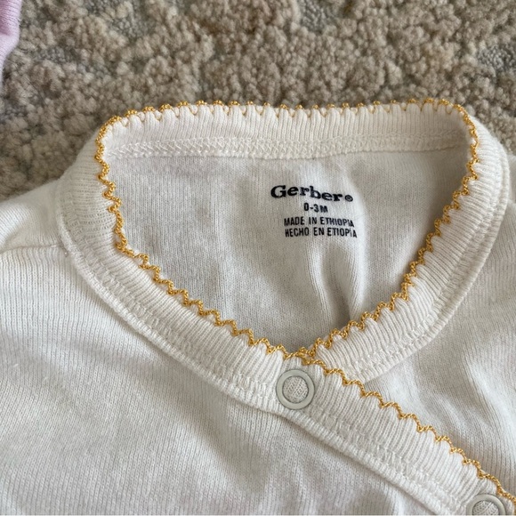 Gerber 0-3 months Baby Girl Bundle of Sleepsuit Onesies Bodysuit Top Cotton - Picture 6 of 8